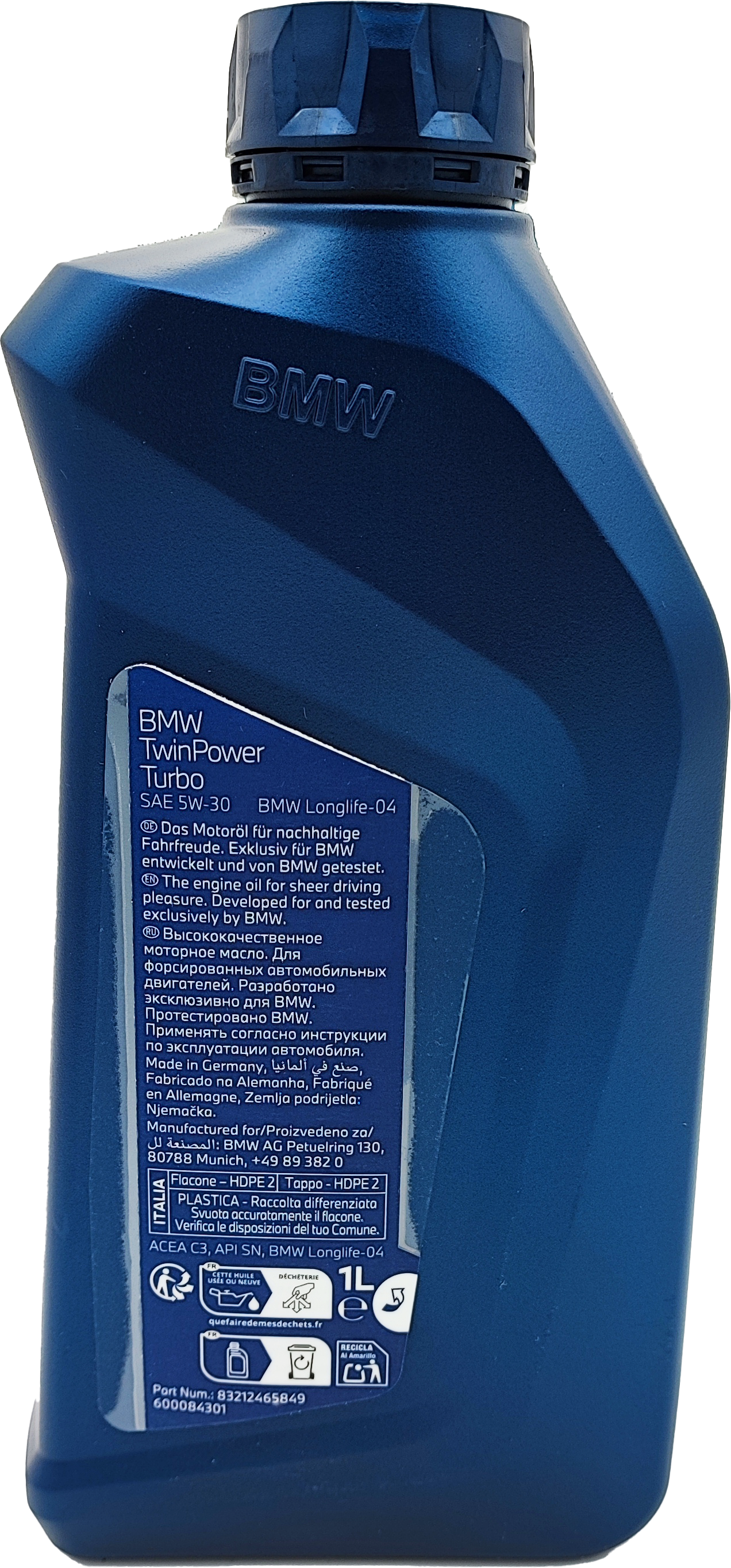 Original BMW Twin Power Turbo Longlife-04 5W-30 Motoröl 1l