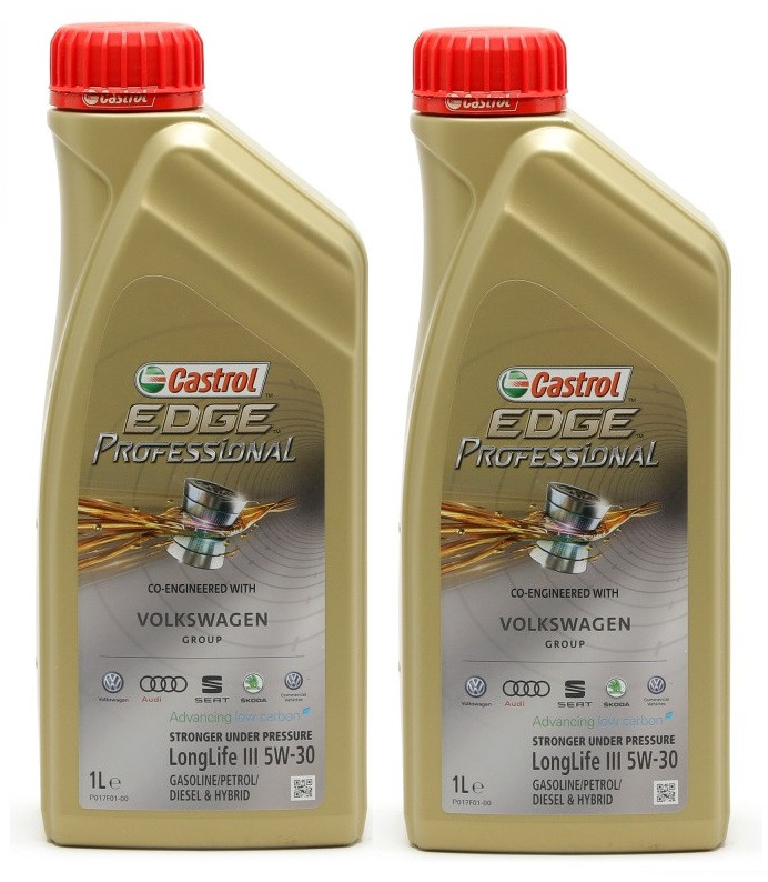 Castrol Edge Professional Longlife III Fluid Titanium (ex. FST) 5W-30 Motoröl 2x 1l = 2 Liter