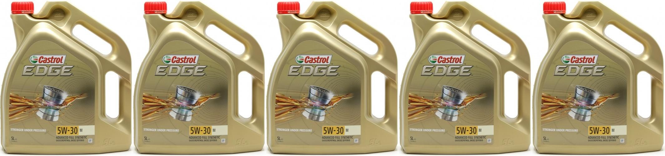 Castrol Edge 5W-30 M (BMW LL04 + MB 229.52) Motoröl 5x 5 = 25 Liter