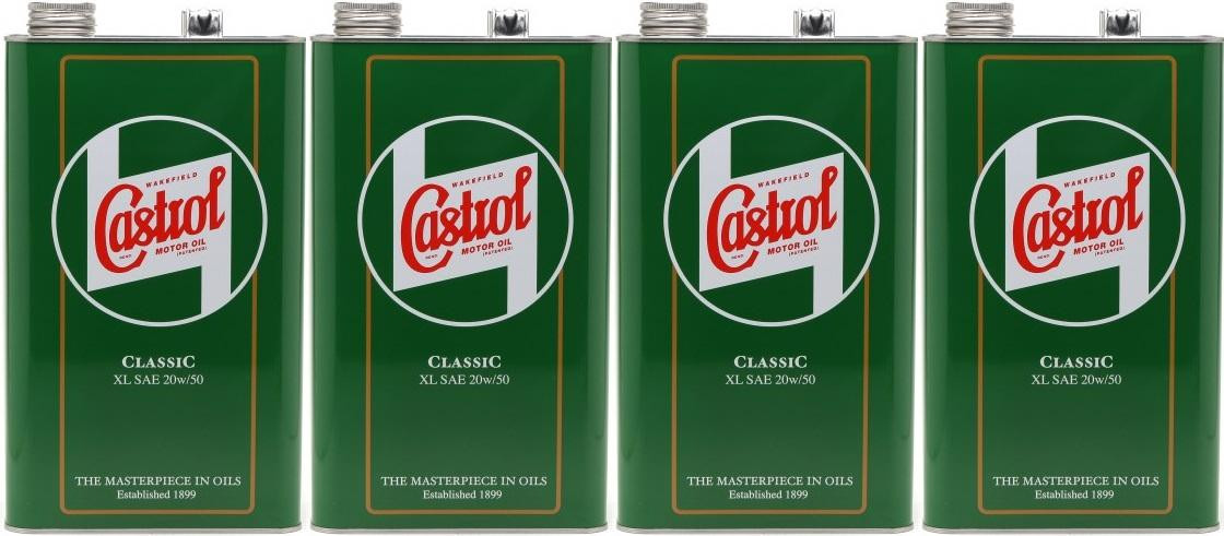 Castrol Classic XL 20W-50 Oldtimer Öl / Classic Cars Motoröl 4x 5 = 20 Liter