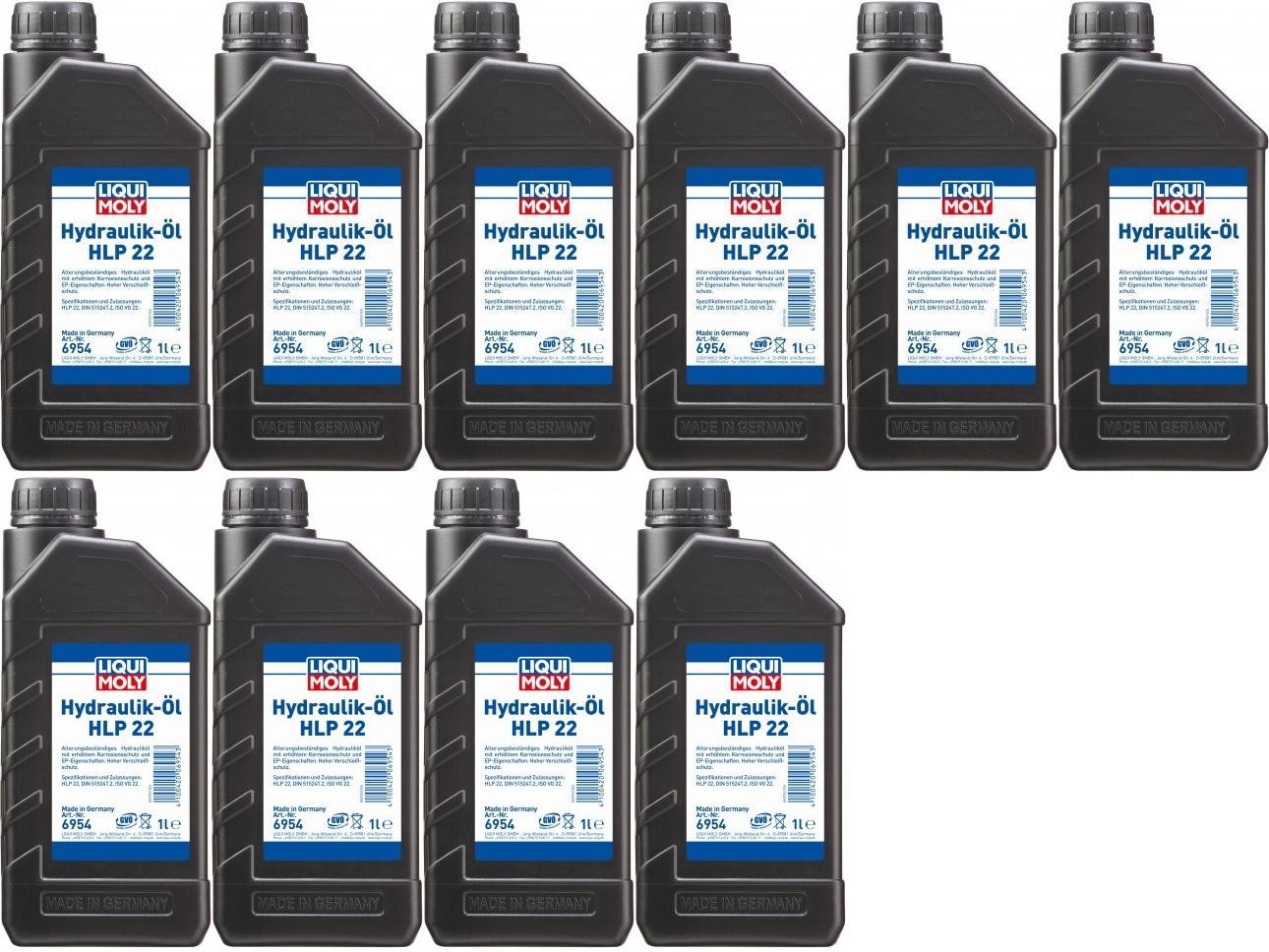 Liqui Moly 6954 Hydrauliköl HLP 22 10x 1l = 10 Liter