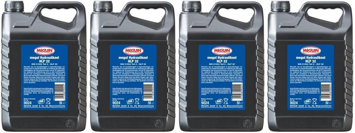 Meguin 9024 Hydraulikoel HLP 32 4x 5 = 20 Liter