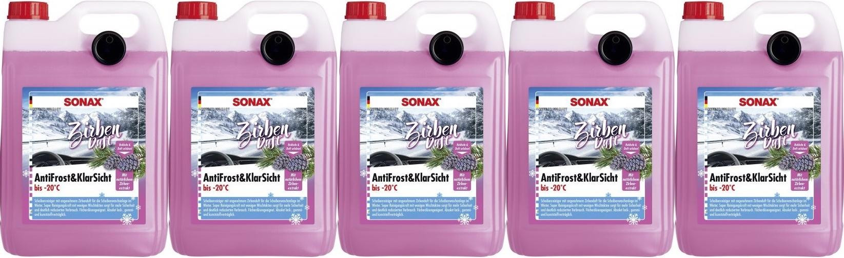 Sonax 01315000 AntiFrost & KlarSicht Zirbe bis -20°C 5x 5 = 25 Liter