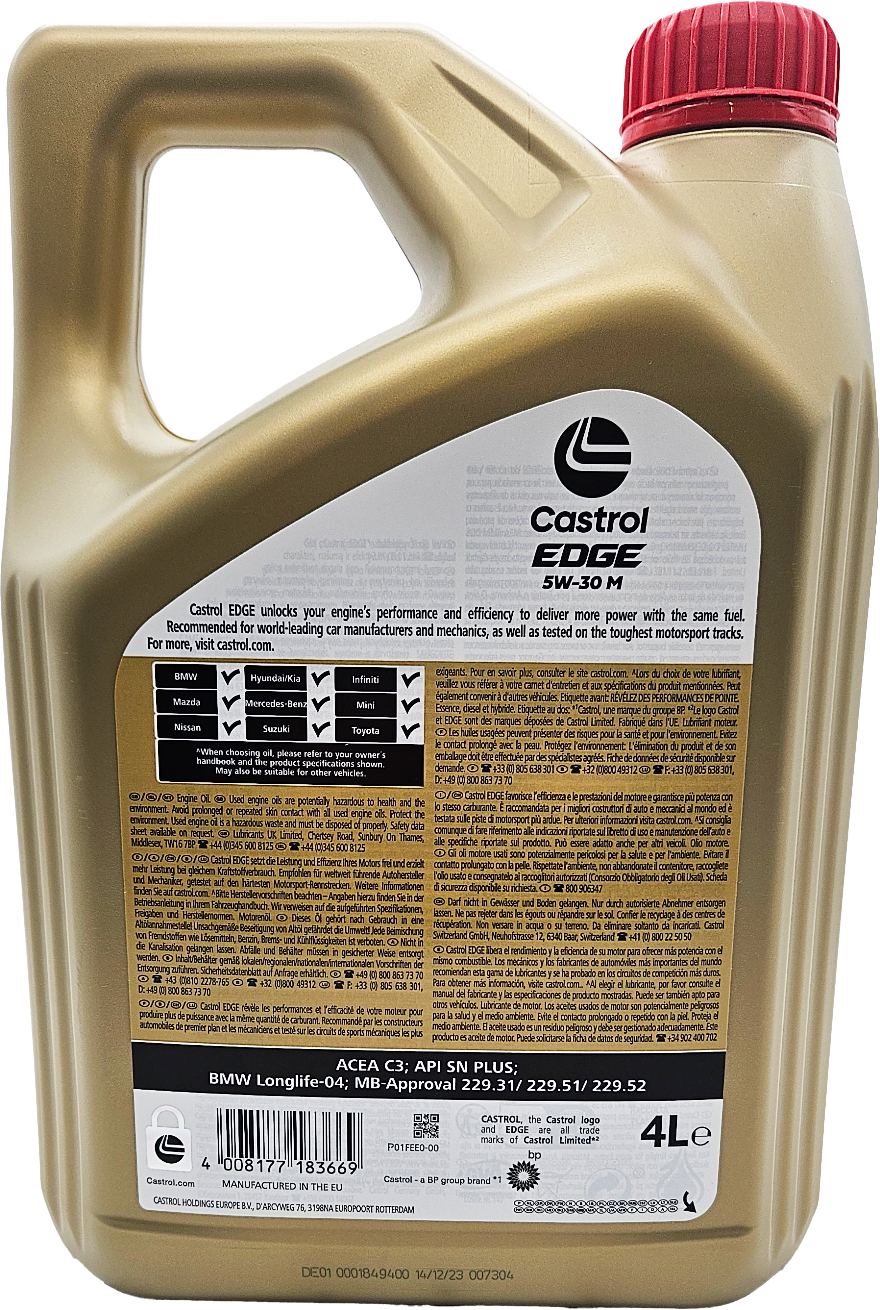 Castrol Edge 5W-30 M (BMW LL04 + MB 229.52) Motoröl 4l