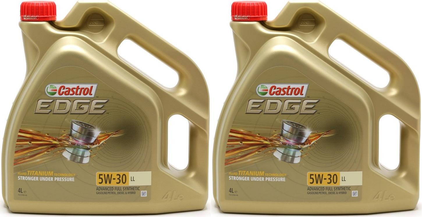 Castrol Edge 5W-30 LL Fluid Titanium (ex. FST) Motoröl Longlife III 2x4l=8 Liter