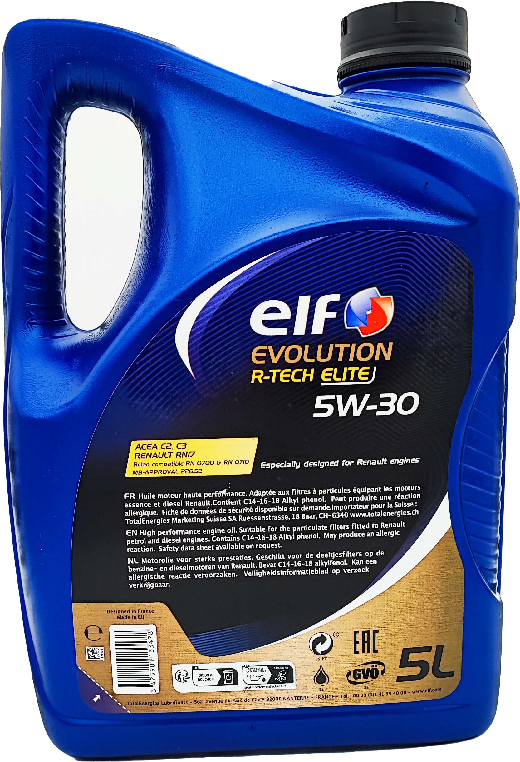 Elf Evolution R-Tech RN17 5W-30 Motoröl 5l