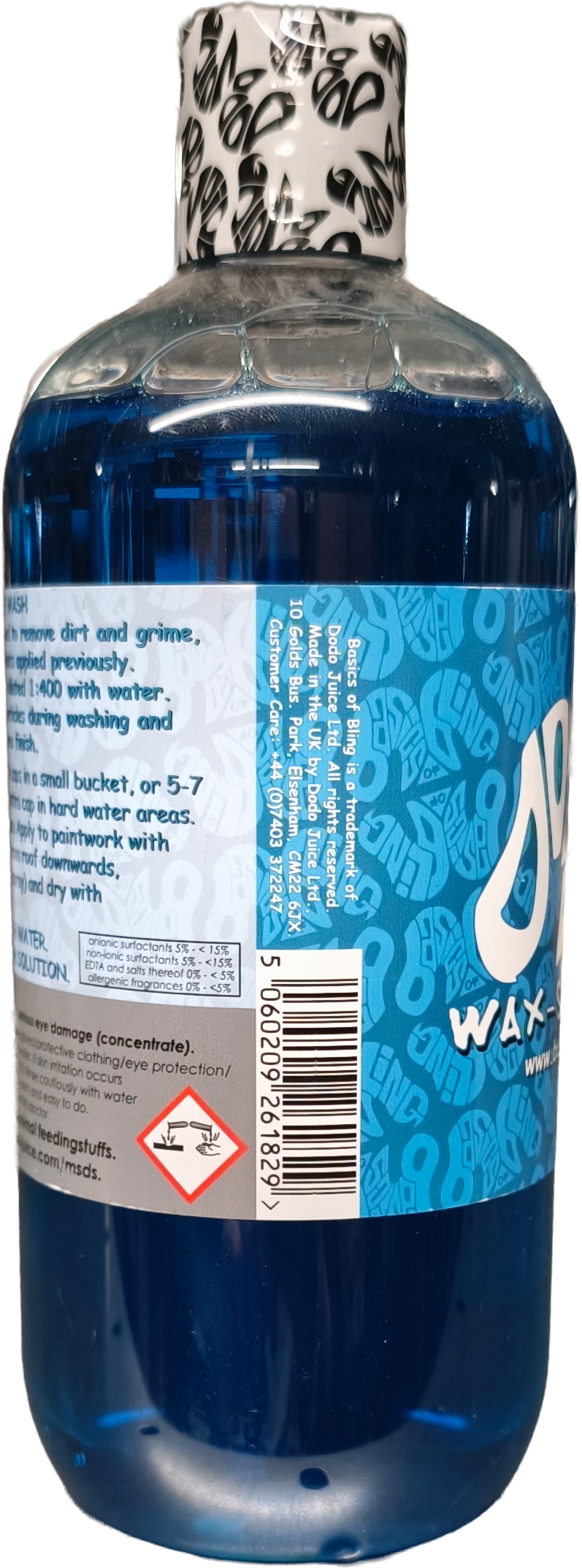 DODO JUICE - Basics of Bling - Wax-safe Wash (pH-neutral und rückstandsloses Shampoo) 500ml