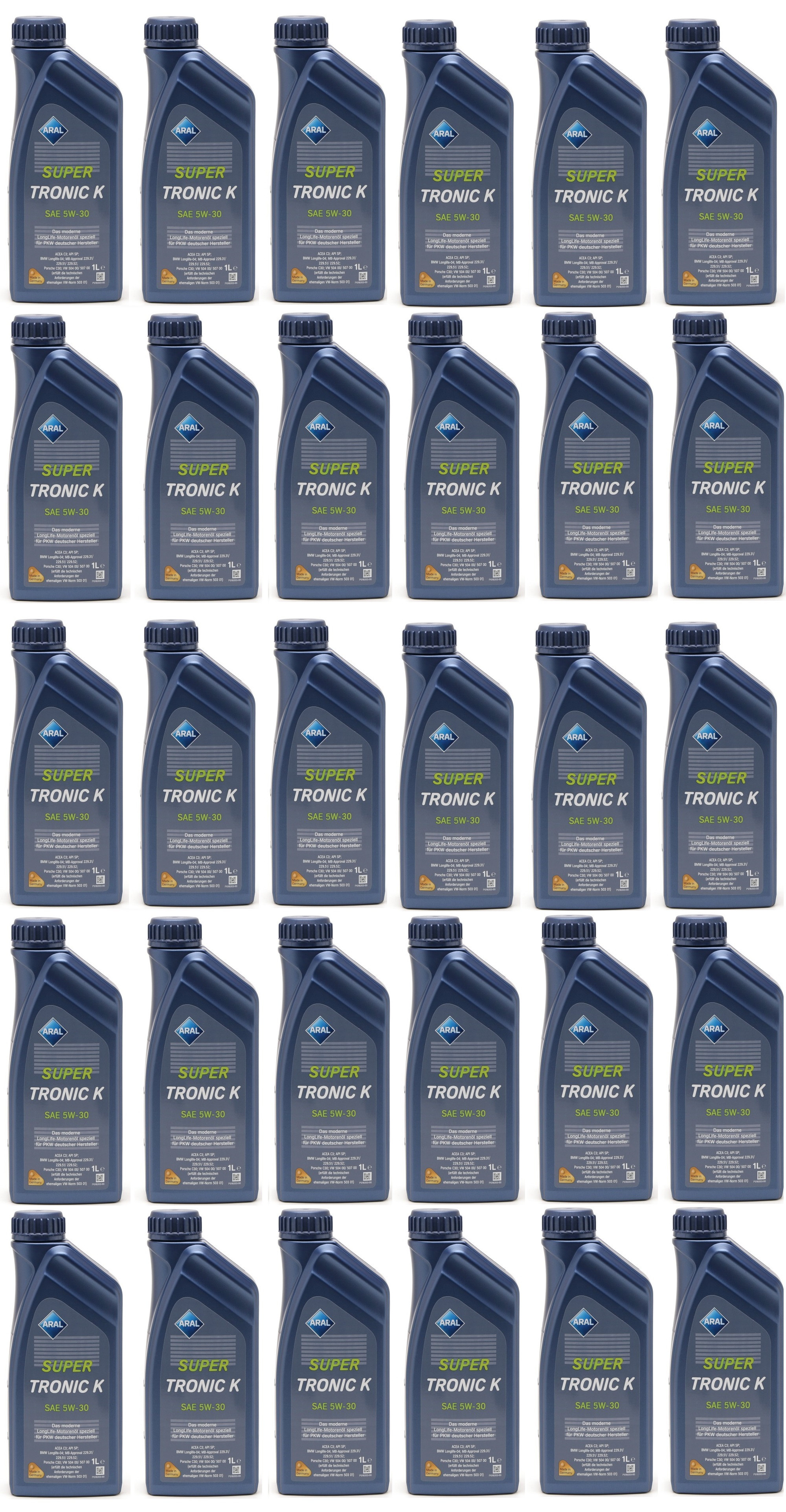 Aral Super Tronic K (ex. Longlife III) 5W-30 Motoröl 30x 1l = 30 Liter
