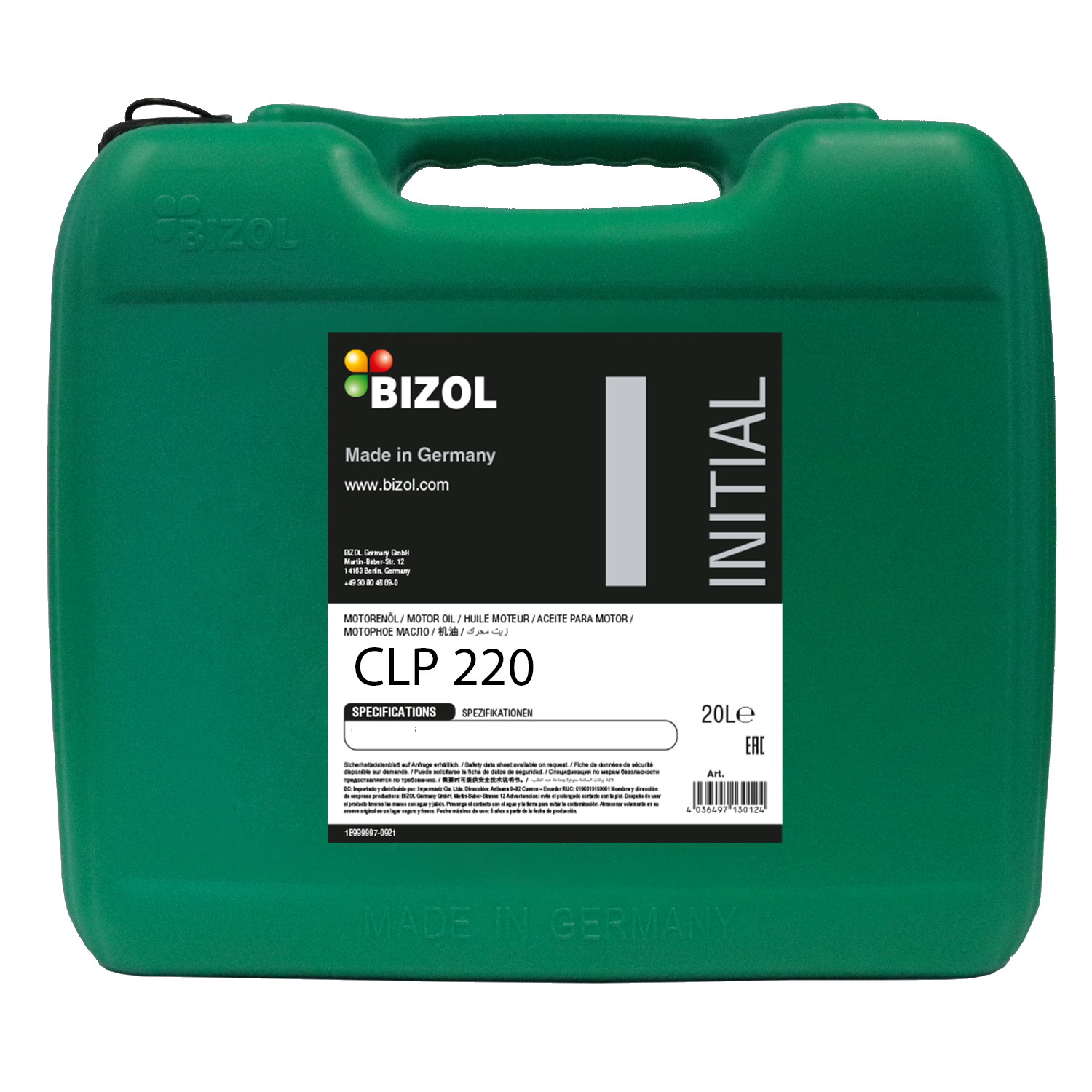 BIZOL Initial CLP 220 - 20 Liter