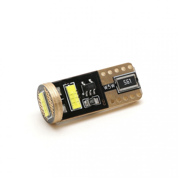 LED Glassockel T10 W5W W2,1x9,5d 3x 2055 SMD 250 Lumen Canbus