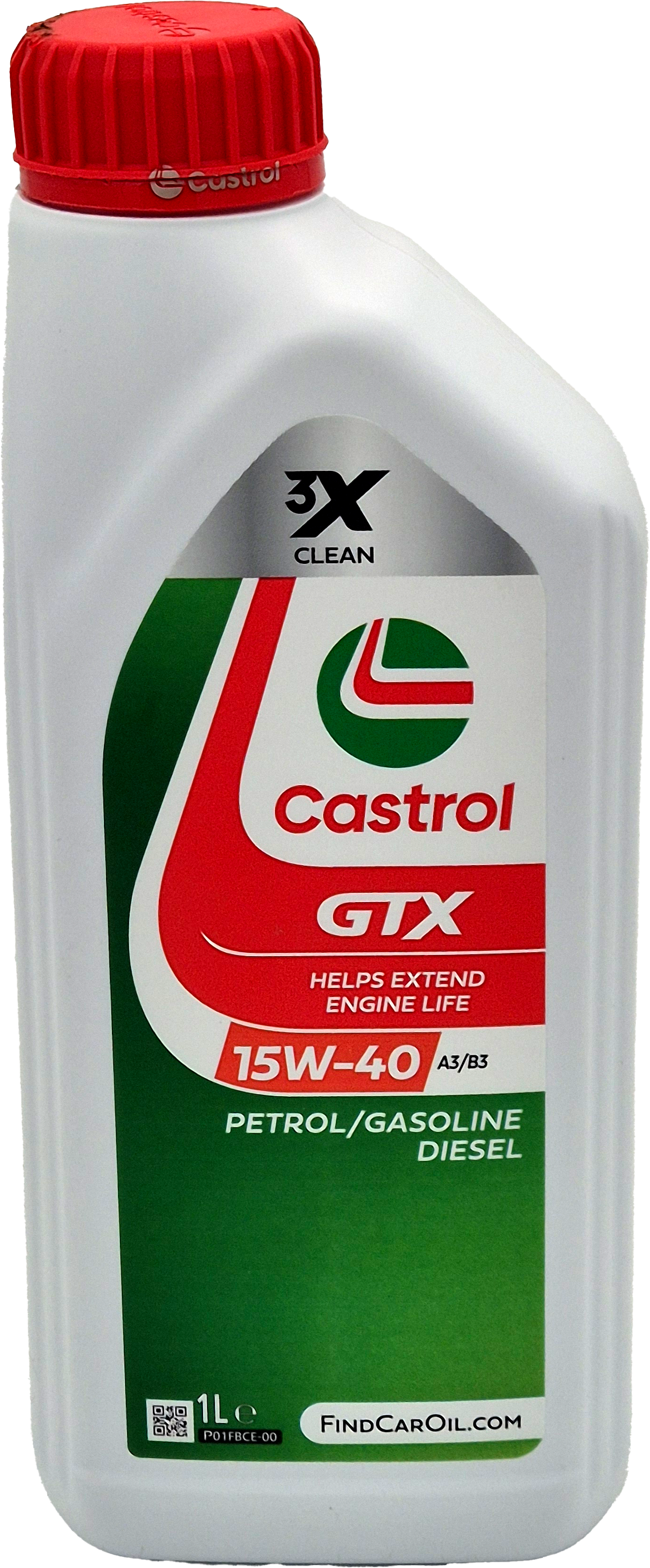 Castrol GTX 15W-40 A3/B3 Motoröl 1l