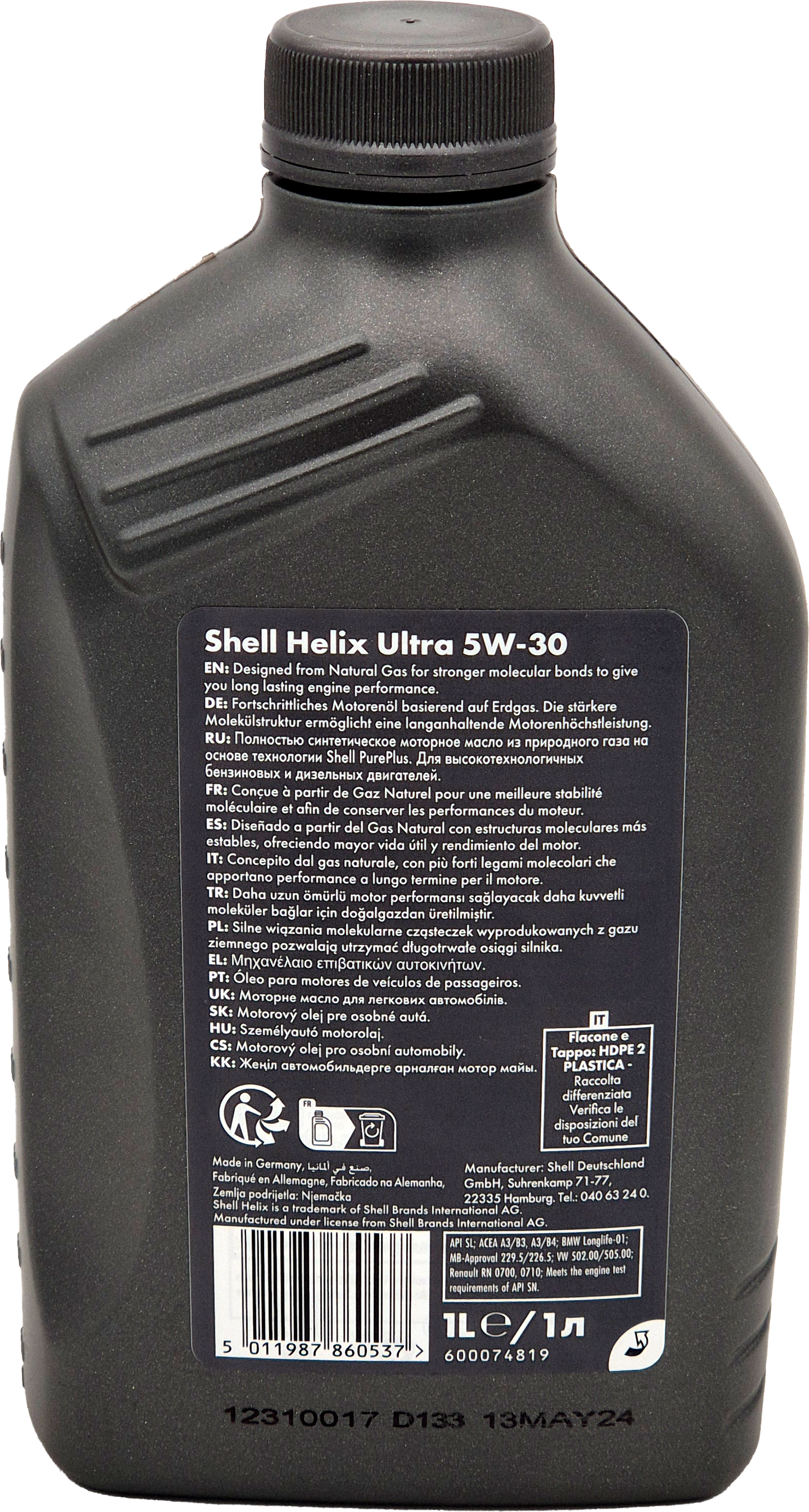 Shell Helix Ultra 5W-30 Motoröl 1l