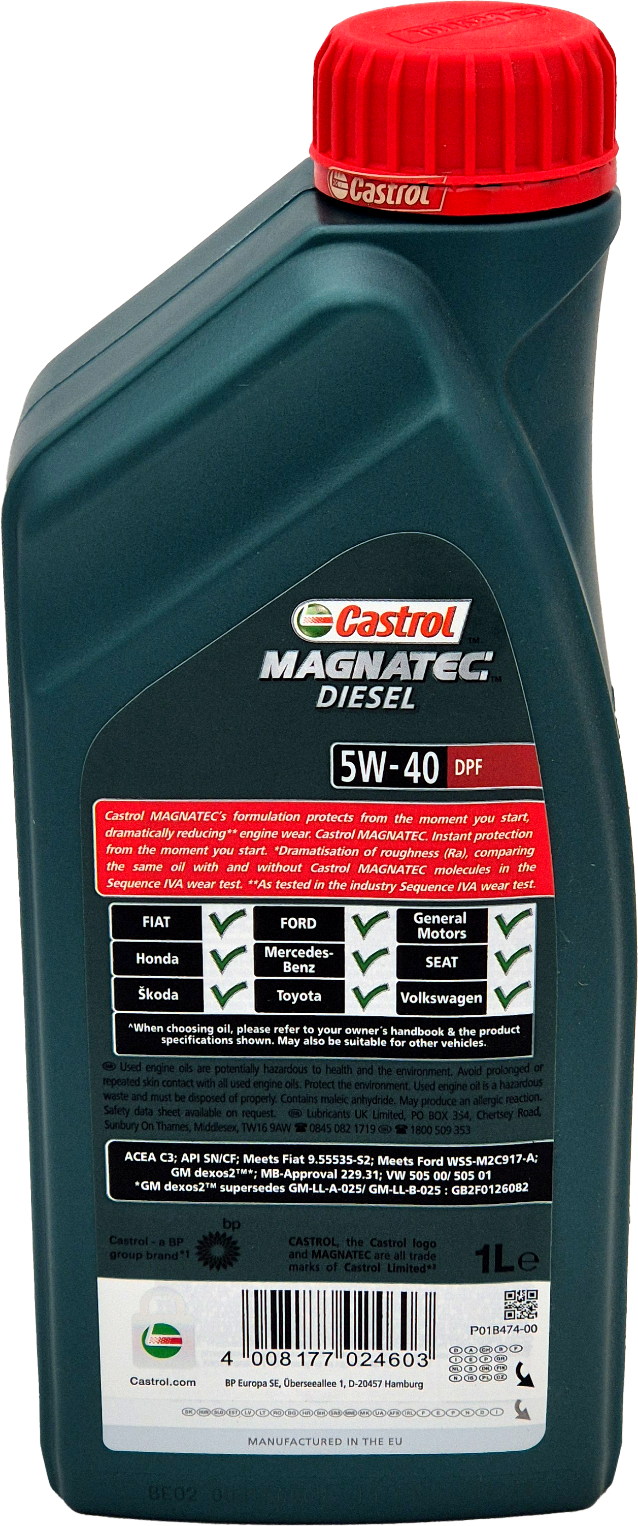 Castrol Magnatec Diesel 5W-40 DPF Motoröl 1l Flasche