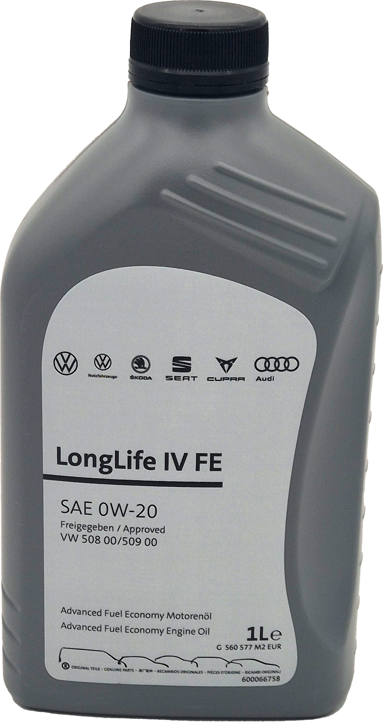 Original VW Longlife IV 0W-20 Motoröl 508.00/ 509.00 GS60577M2EUR - 1l