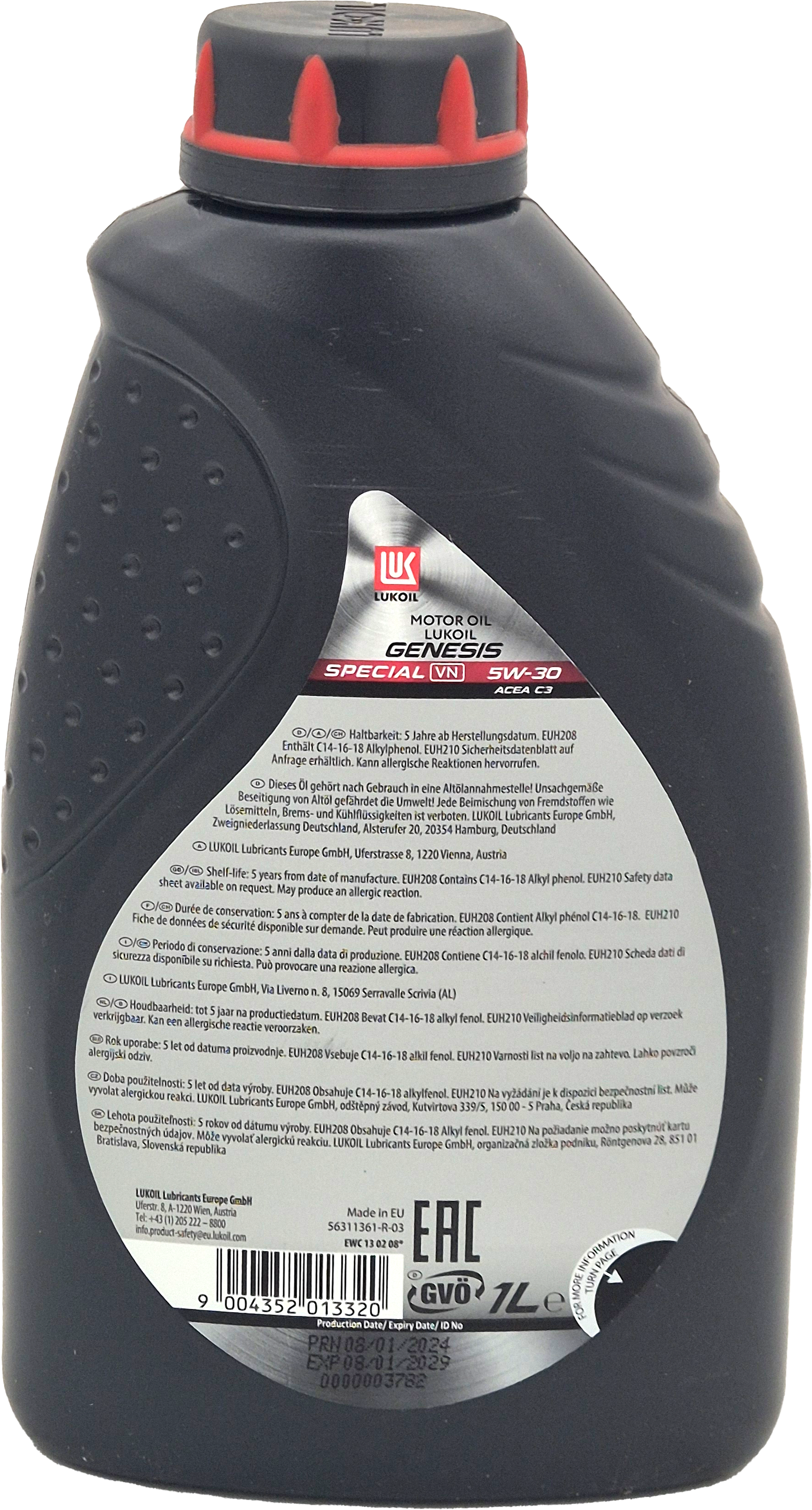 Lukoil Genesis special C3 5W-30 Motoröl 1l Flasche