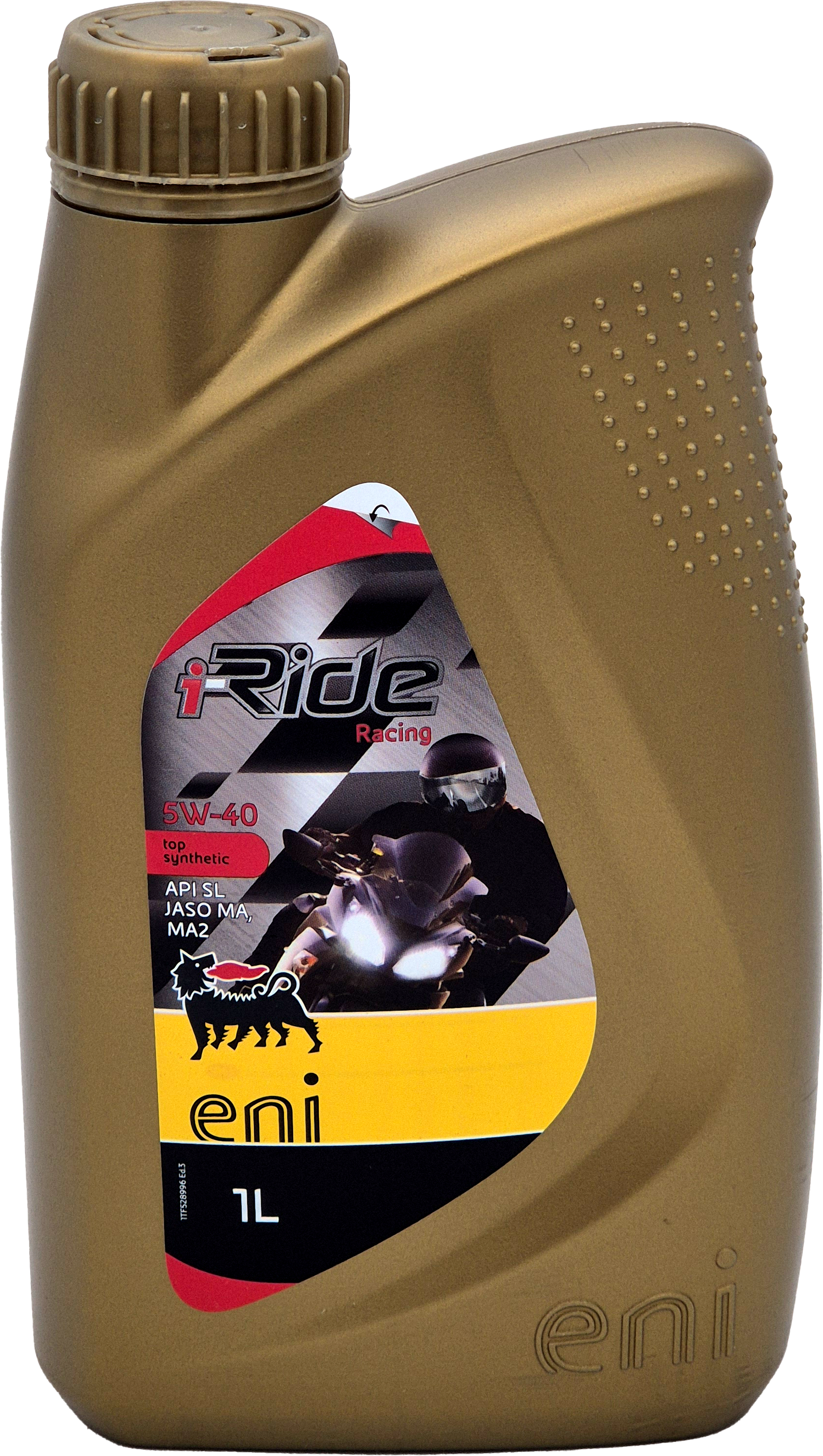Eni i-Ride Racing 5W-40 synthetisches Motorrad Motoröl 1l Flasche