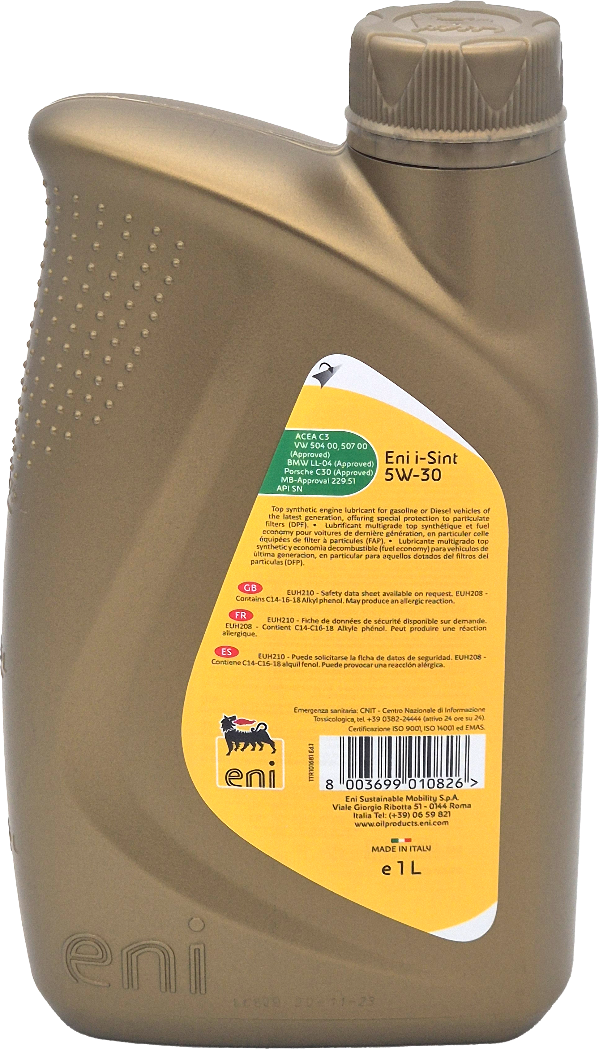 ENI i-Sint 5W-30 Motoröl 1l Flasche