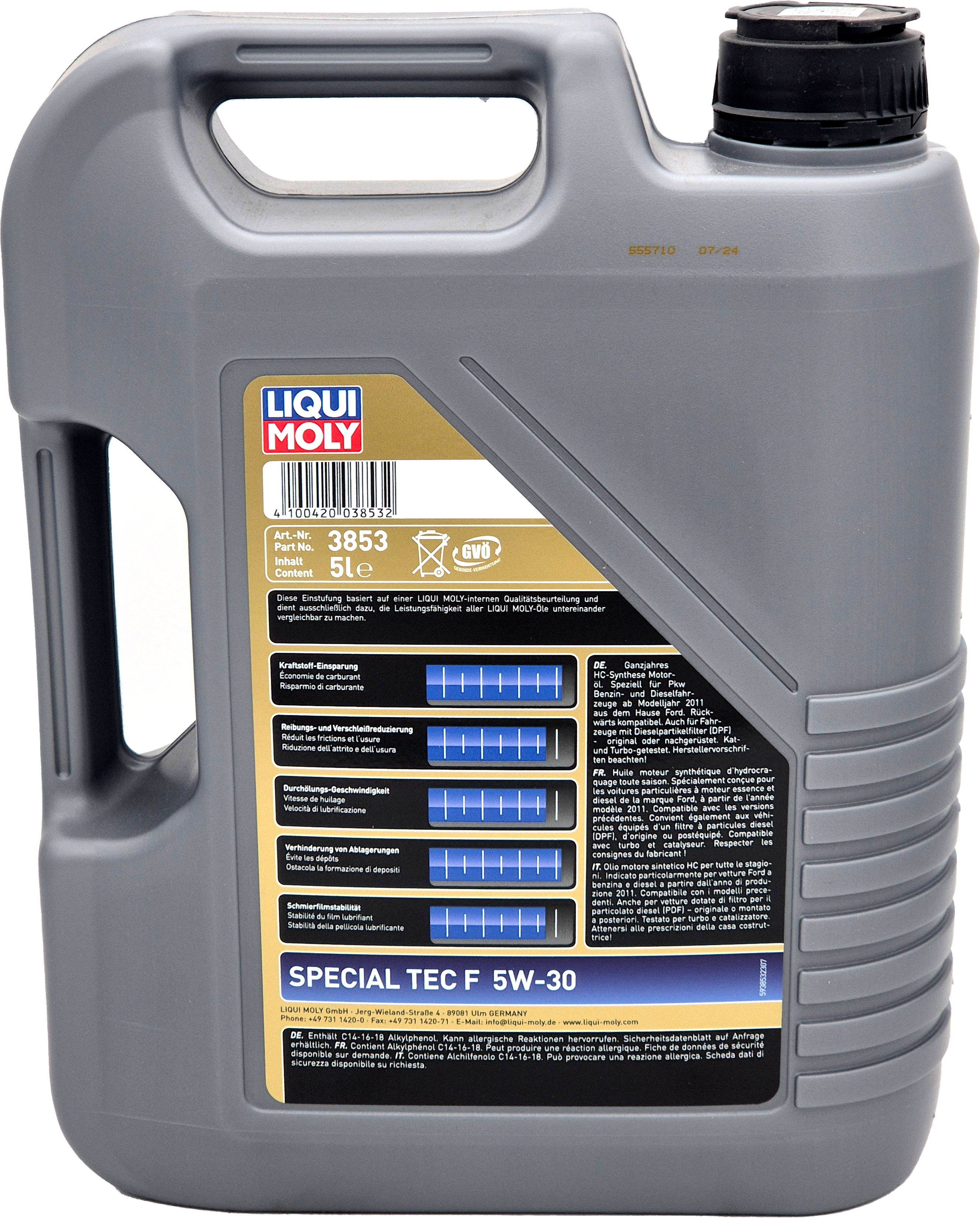Liqui Moly 3853 Special Tec F 5W-30 Motoröl 5l Kanister