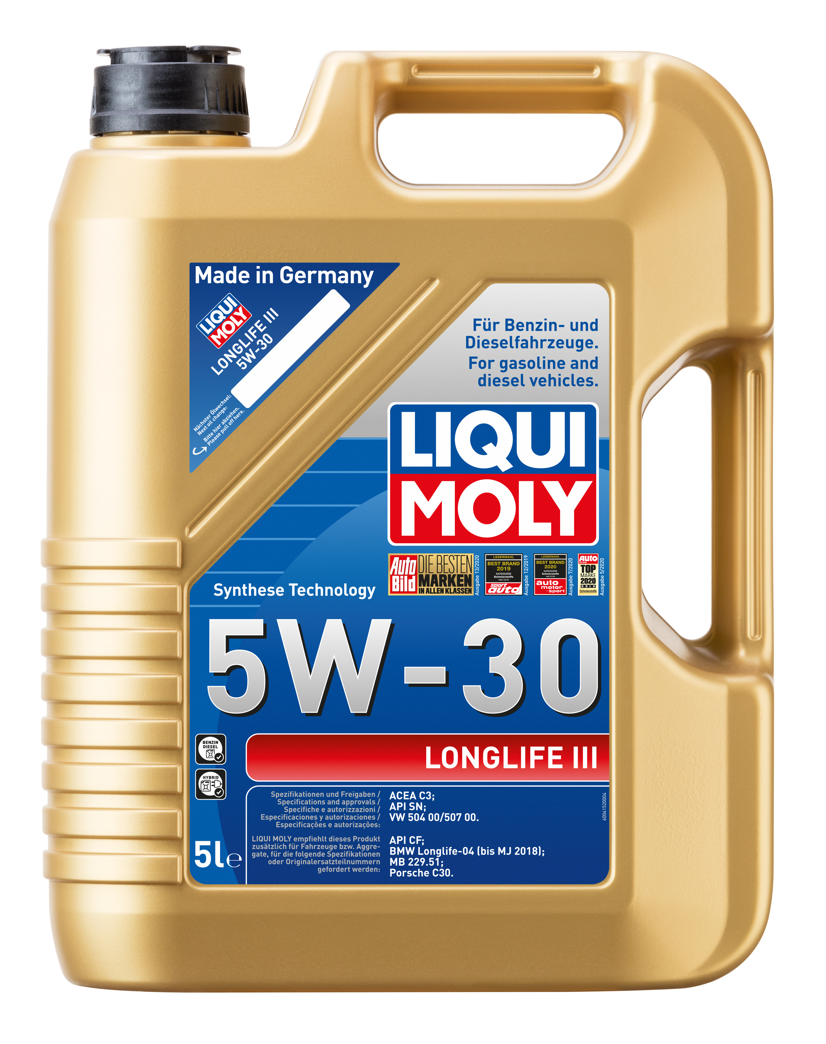 Liqui Moly 5W-30 Longlife III Motoröl 5l