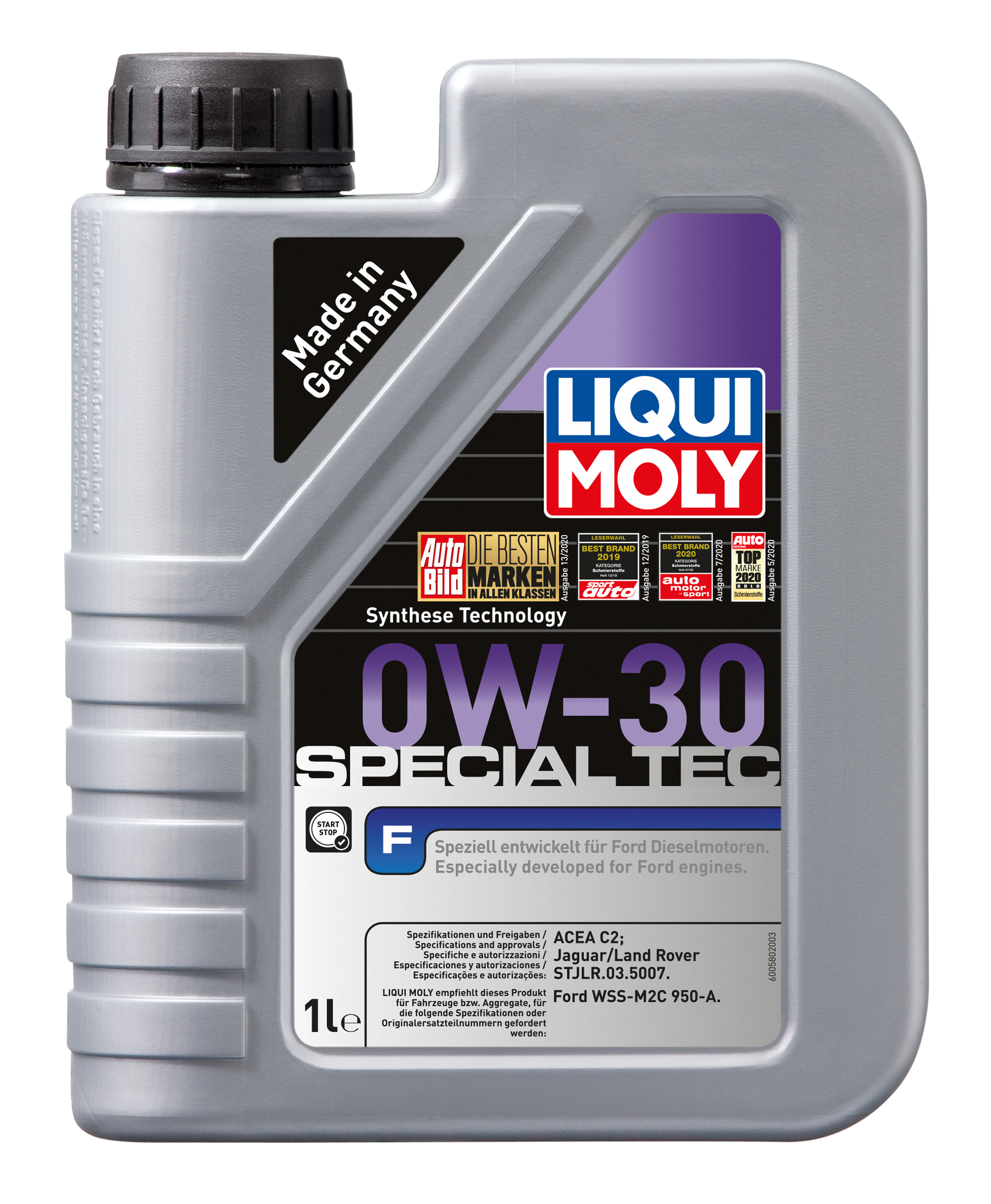 Liqui Moly 20722 Special Tec F 0W-30 Motoröl 1l Flasche