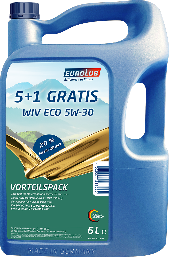Eurolub WIV ECO 5W-30 Motoröl 6l Vorteilskanister