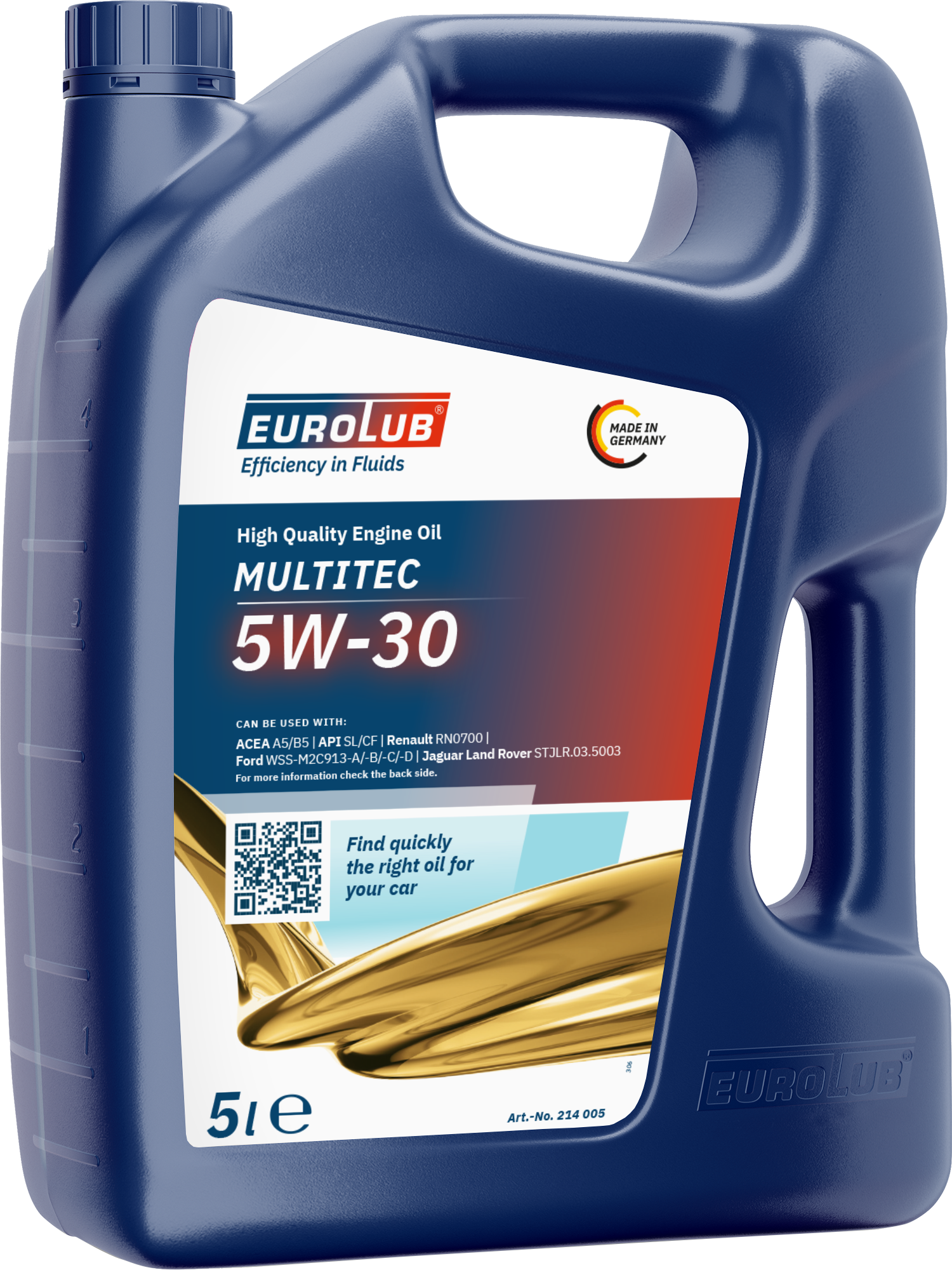 Eurolub Multitec 5W-30 (Ford) Motoröl 5l Kanister