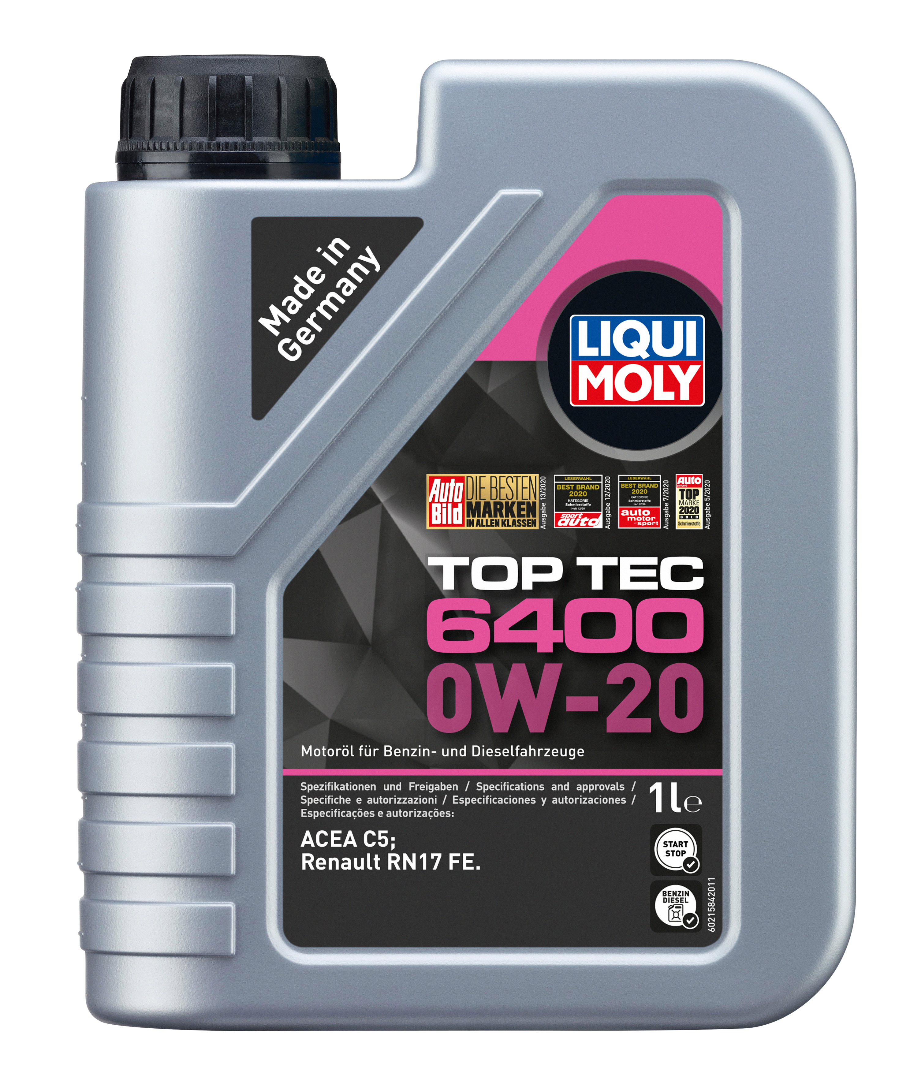 Liqui Moly 21584 Top Tec 6400 0W-20 1l