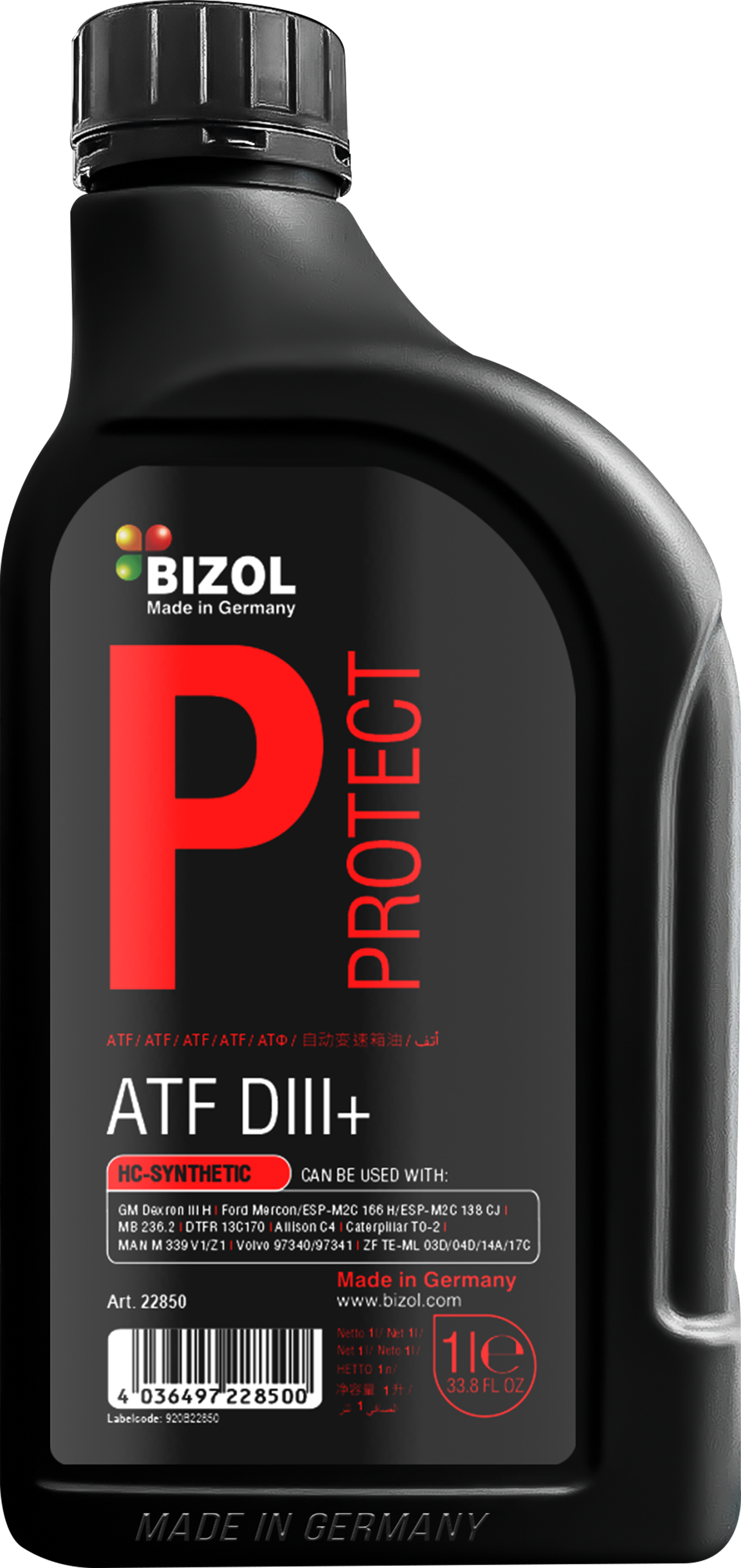 BIZOL Protect Getriebeöl ATF DIII+ - 1 Liter
