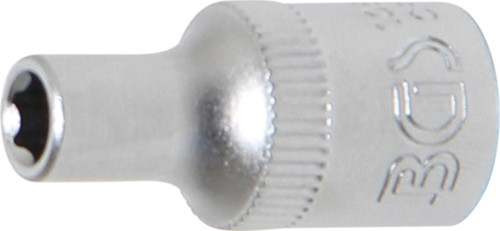 BGS Steckschlüssel-Einsatz Sechskant | Antrieb Innenvierkant 6,3 mm (1/4