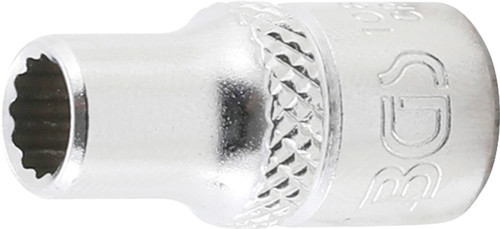 BGS Steckschlüssel-Einsatz Zwölfkant | Antrieb Innenvierkant 6,3 mm (1/4