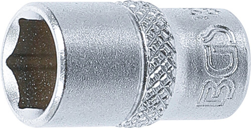 BGS Steckschlüssel-Einsatz Sechskant | Antrieb Innenvierkant 6,3 mm (1/4