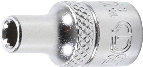 BGS Steckschlüssel-Einsatz Zwölfkant | Antrieb Innenvierkant 6,3 mm (1/4