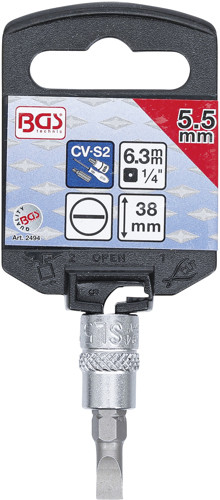 BGS Bit-Einsatz | Antrieb Innenvierkant 6,3 mm (1/4