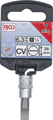 BGS Bit-Einsatz | Antrieb Innenvierkant 6,3 mm (1/4