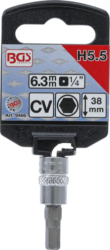 BGS Bit-Einsatz | Antrieb Innenvierkant 6,3 mm (1/4