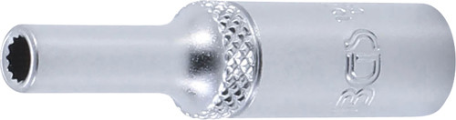 BGS Steckschlüssel-Einsatz Zwölfkant, tief | Antrieb Innenvierkant 6,3 mm (1/4