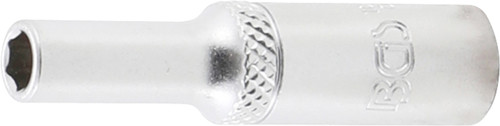 BGS Steckschlüssel-Einsatz Sechskant, tief | Antrieb Innenvierkant 6,3 mm (1/4
