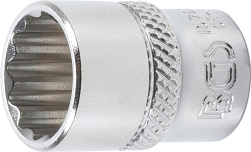 BGS Steckschlüssel-Einsatz Zwölfkant | Antrieb Innenvierkant 6,3 mm (1/4