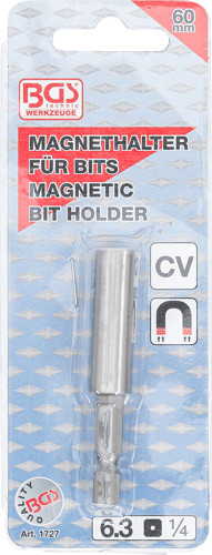 BGS Magnetischer Bithalter, extra stark | Abtrieb Außensechskant 6,3 mm (1/4