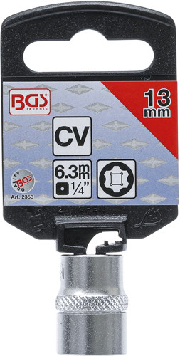 BGS Steckschlüssel-Einsatz Super Lock | Antrieb Innenvierkant 6,3 mm (1/4