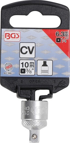 BGS Steckschlüssel-Adapter | Innenvierkant 10 mm (3/8