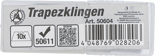 BGS Trapezklingen-Satz | für Art. 50611 | 10-tlg.
