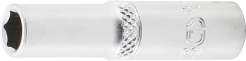 BGS Steckschlüssel-Einsatz Sechskant, tief | Antrieb Innenvierkant 6,3 mm (1/4