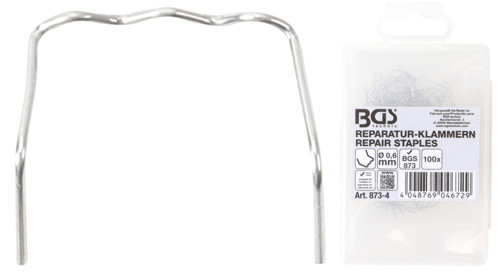 BGS Reparatur-Klammern | L-Form | Ø 0,6 mm | 100-tlg.