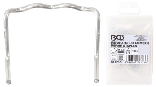 BGS Reparatur-Klammern | L-Form | Ø 0,8 mm | 100-tlg.