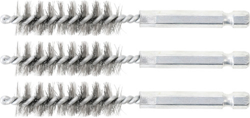 BGS Stahlbürste | 14 mm | Antrieb Außensechskant 6,3 mm (1/4