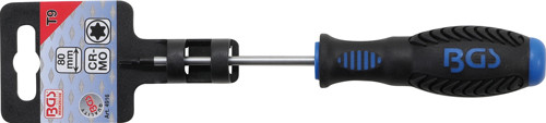 BGS Schraubendreher | T-Profil (für Torx) T9 | Klingenlänge 80 mm