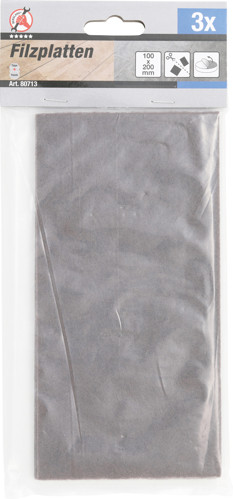 BGS Filzgleiter | Platten | braun | 100 x 200 mm | 3-tlg.