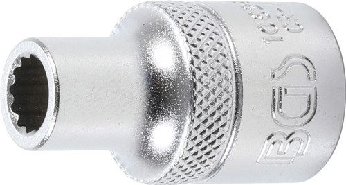 BGS Steckschlüssel-Einsatz Zwölfkant | Antrieb Innenvierkant 12,5 mm (1/2