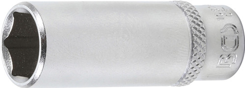 BGS Steckschlüssel-Einsatz Sechskant, tief | Antrieb Innenvierkant 6,3 mm (1/4